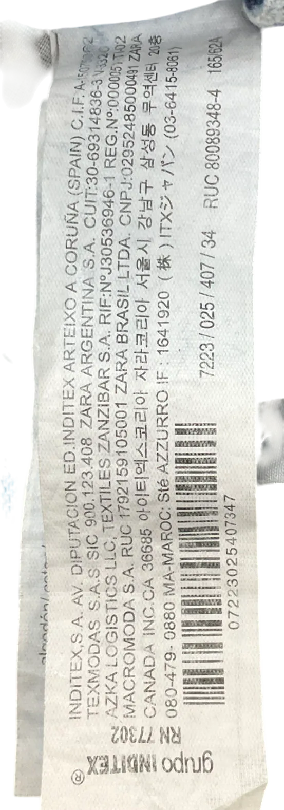 ZARA Blue Z1975 Flared High-waist Jeans UK 6
