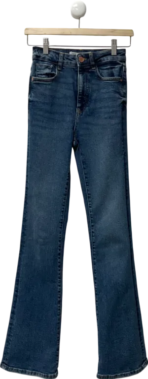 ZARA Blue Z1975 Flared High-waist Jeans UK 6