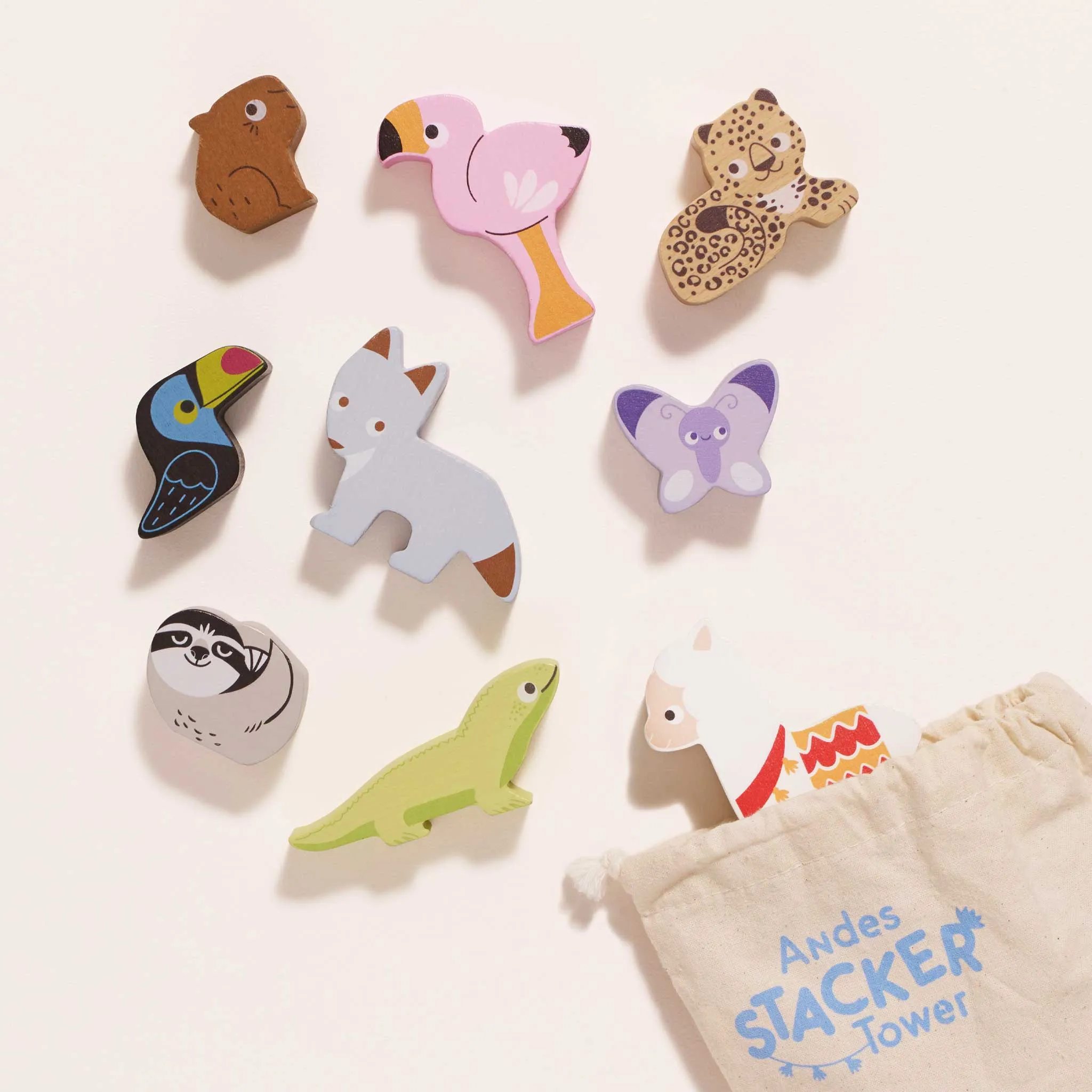 Zoo and Sea Life Wooden Animals